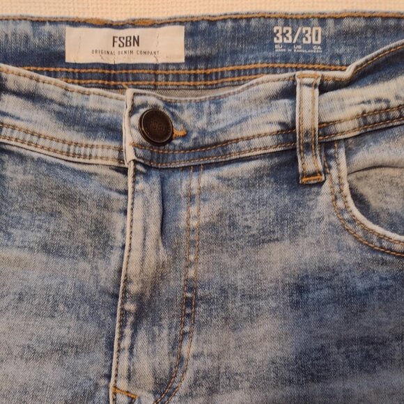 FSBN Light Blue Distressed Denim Jeans - Picture 7 of 12
